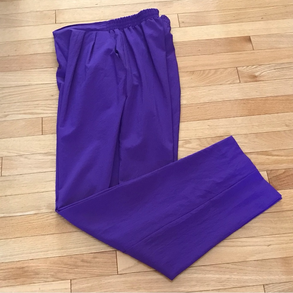 🇨🇦 AVANTI 🇨🇦 Lightweight-Pleated-Elasticized Purple Women’s Pants Size S…
